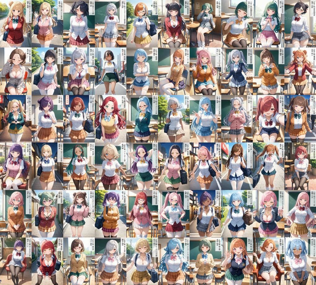 60キャラ 制服JK 即オチ2コマ 7b5g サンプル10ページ目