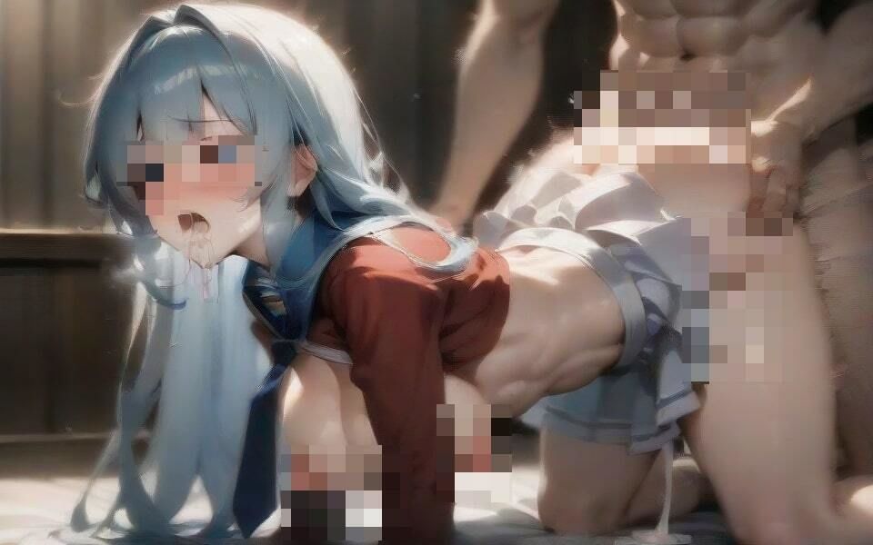 制服姿でハメまくりの超絶淫らな美女が、喘ぎながらデカチンをぶち込まれてイキまくり！！ サンプル4ページ目