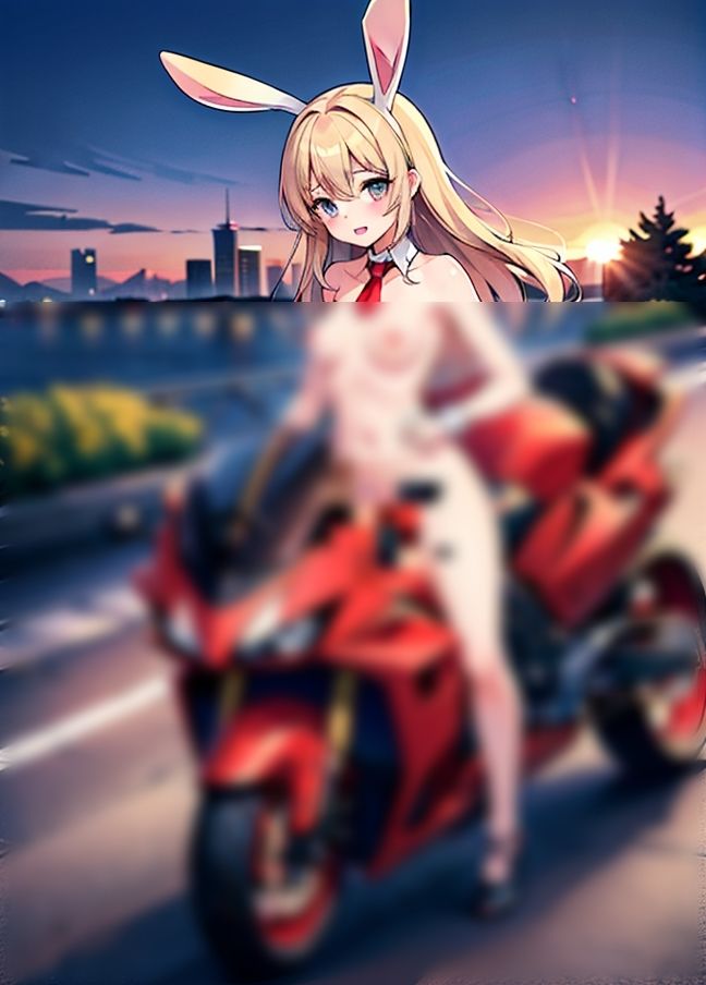バニーガールはバイクでイキたい！「バイクの振動が気持ちいい」 サンプル2ページ目