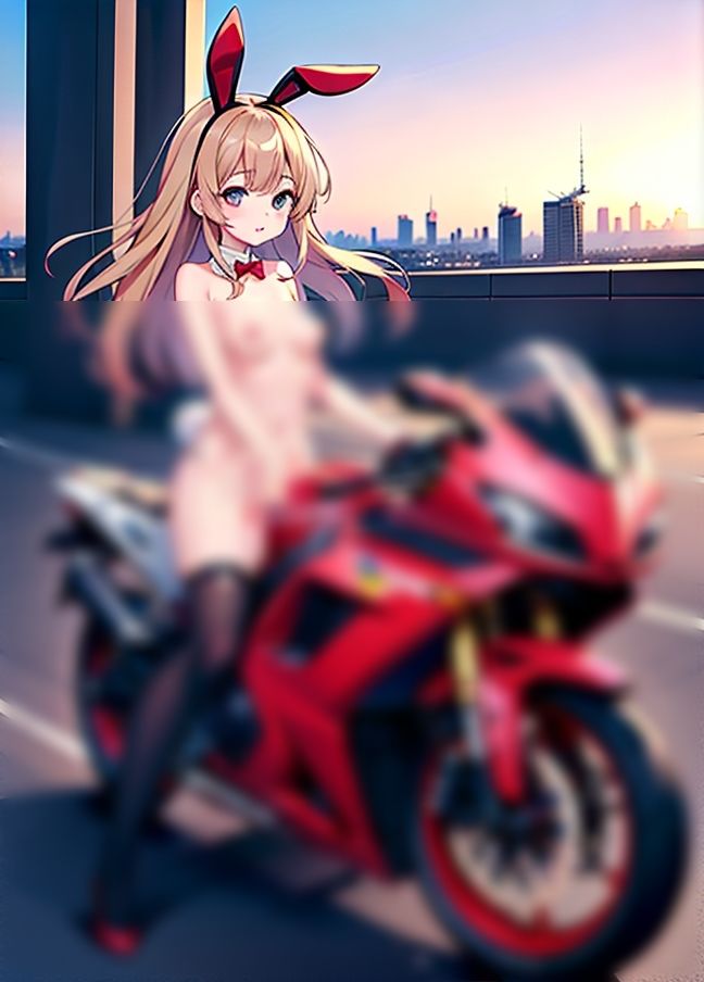 バニーガールはバイクでイキたい！「バイクの振動が気持ちいい」 サンプル7ページ目