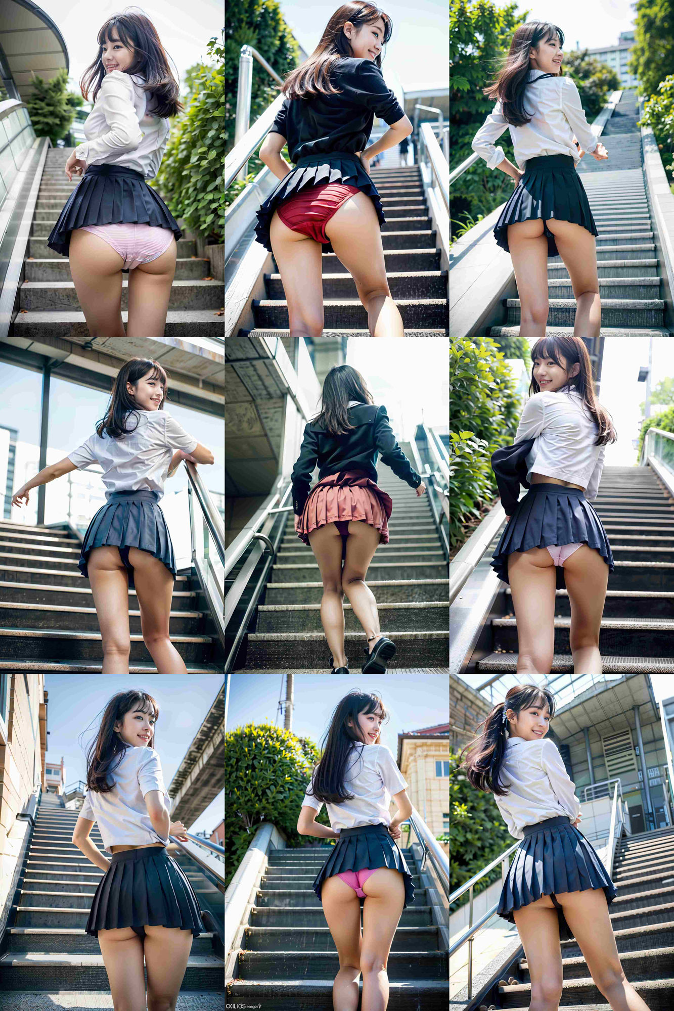 パンチラ制服女子 短すぎるスカート サンプル4ページ目