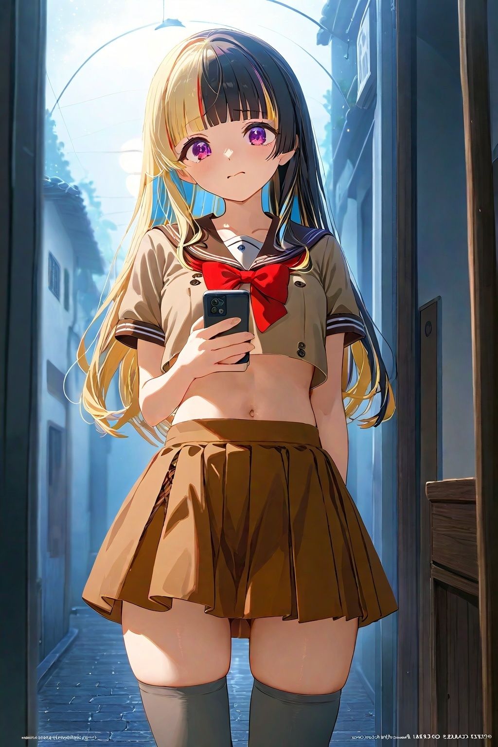 60キャラ へそ出しセーラー服 即オチ2コマ サンプル7ページ目