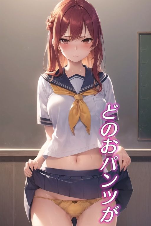 嫌な顔してパンツ見せてくる女の子 〜セーラー服編〜 サンプル6ページ目