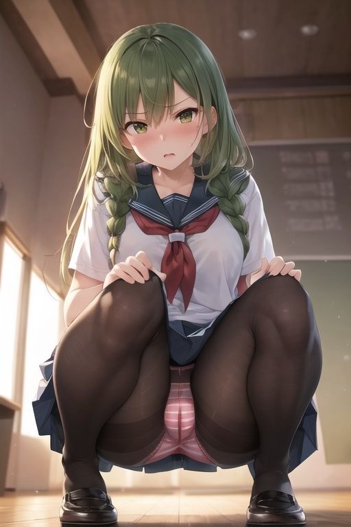 嫌な顔してパンツ見せてくる女の子 〜セーラー服編〜 サンプル8ページ目