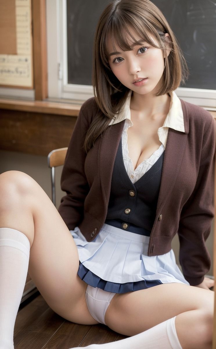 制服姿でエッチなポーズ！〜清純派系巨乳JK編〜 サンプル4ページ目