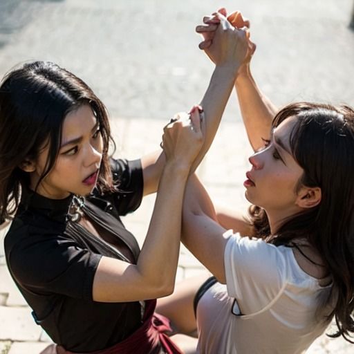 精細美女ファイトクラブキャットファイトAI動画 Catfight2 サンプル1ページ目