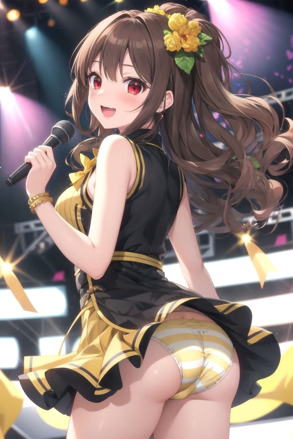 パンチラアイドル！黄衣装編 サンプル2ページ目