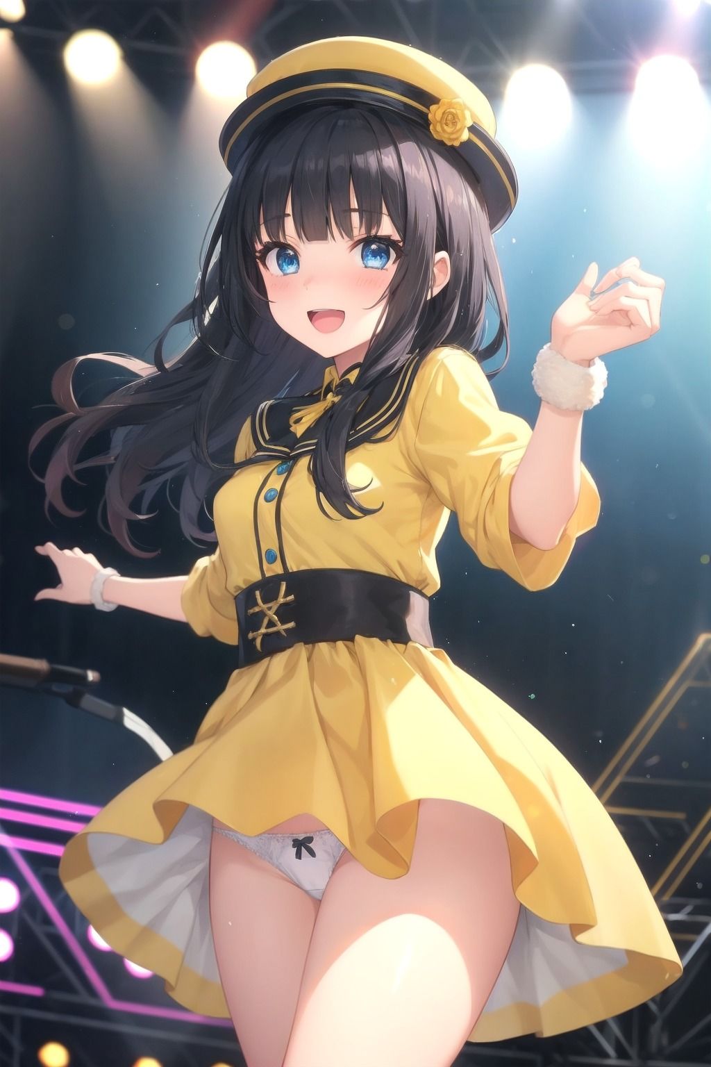 パンチラアイドル！黄衣装編 サンプル3ページ目