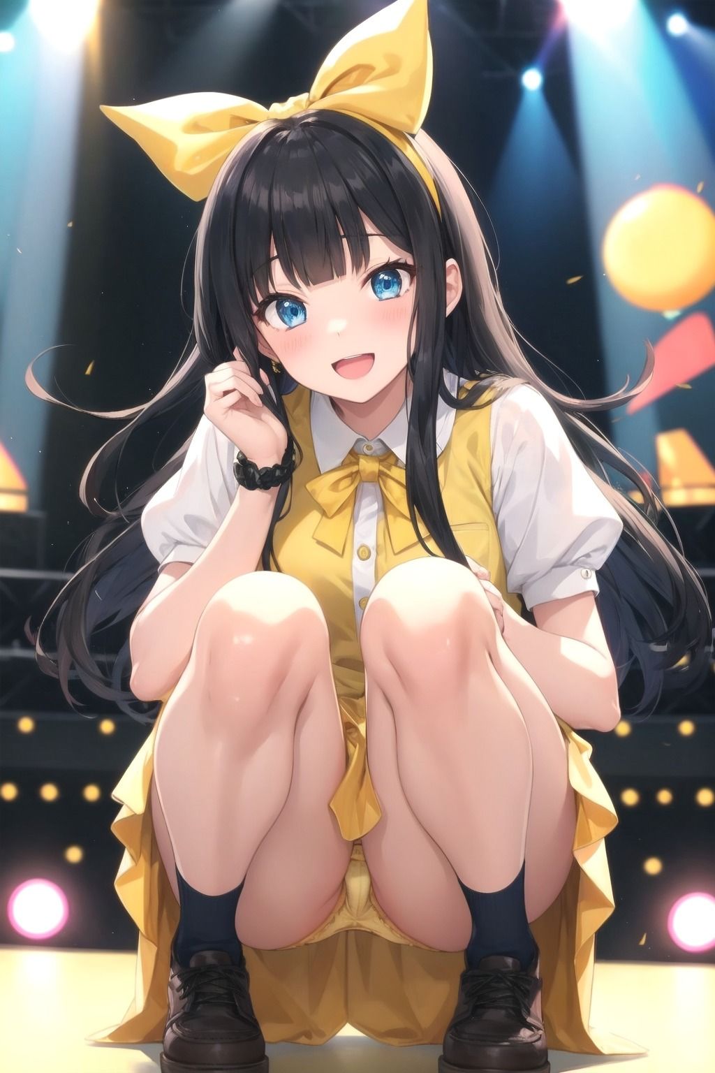 パンチラアイドル！黄衣装編 サンプル4ページ目
