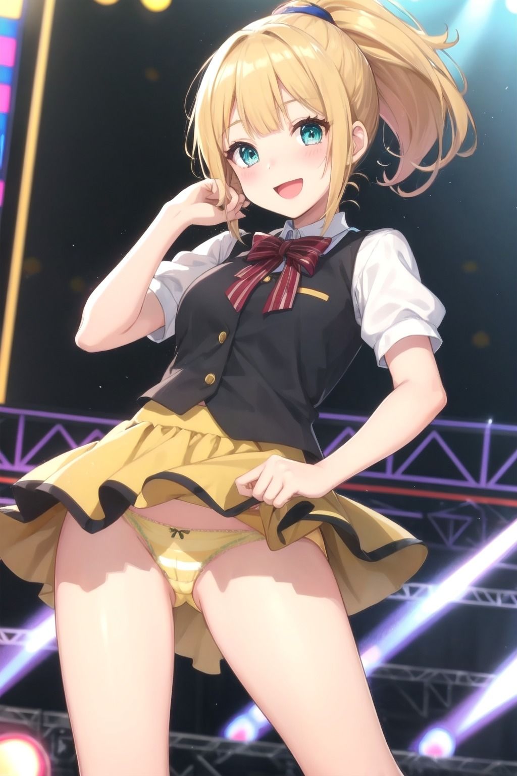 パンチラアイドル！黄衣装編 サンプル5ページ目