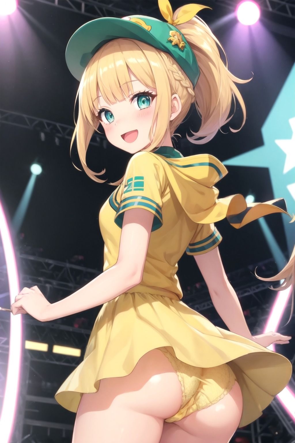 パンチラアイドル！黄衣装編 サンプル6ページ目