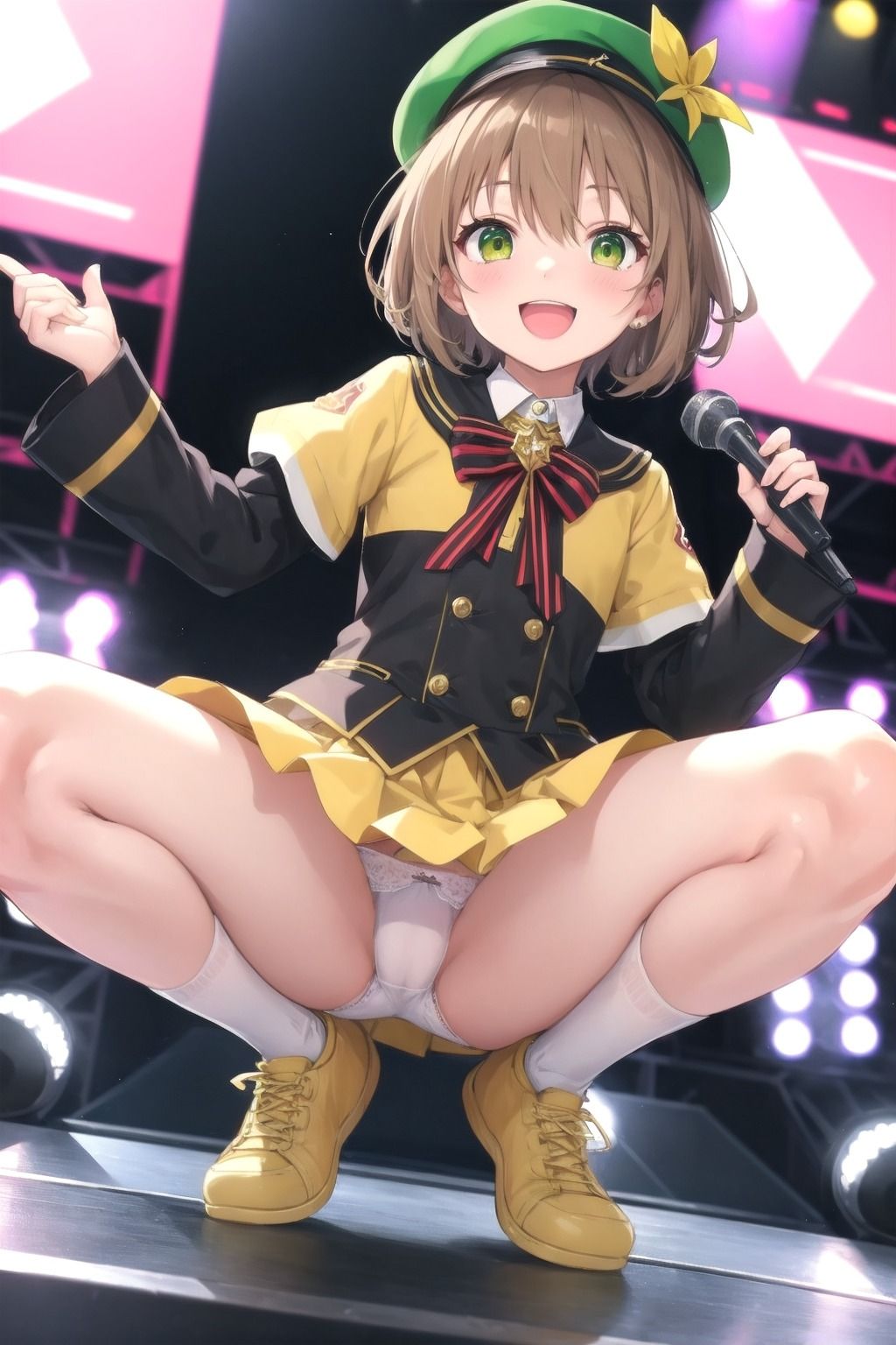 パンチラアイドル！黄衣装編 サンプル8ページ目
