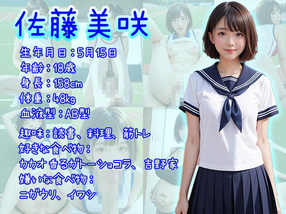 校内で密かに人気の陸上女子と種付けSEXしまくった件 陸上競技部 佐藤美咲 サンプル1ページ目