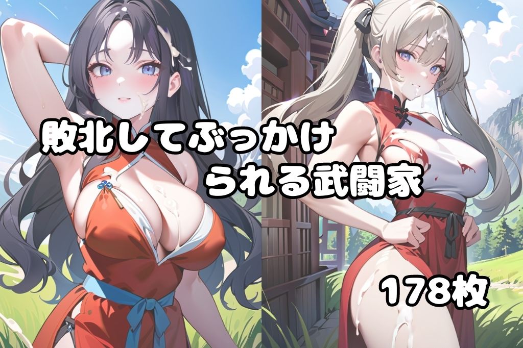 戦いに敗れてぶっかけられた武闘家 サンプル1ページ目