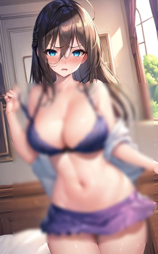 性欲強めの巨乳美女に、エロすぎ下着で誘われた サンプル2ページ目