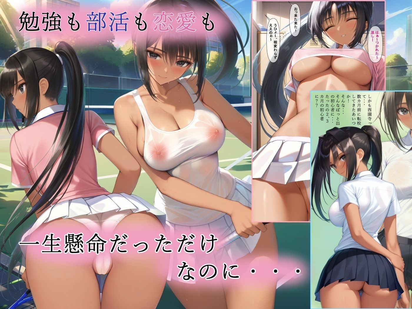 テニス部女子が夏合宿で先生に眠らされてヤラれてしまう サンプル1ページ目