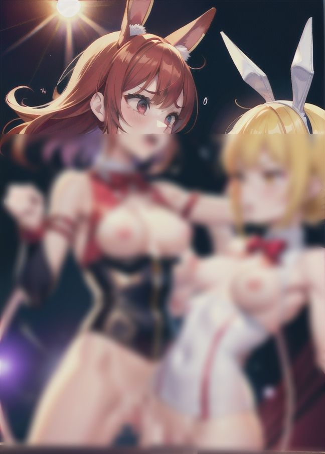 キャットファイト！「リングの上で闘うバニーガール」 サンプル1ページ目