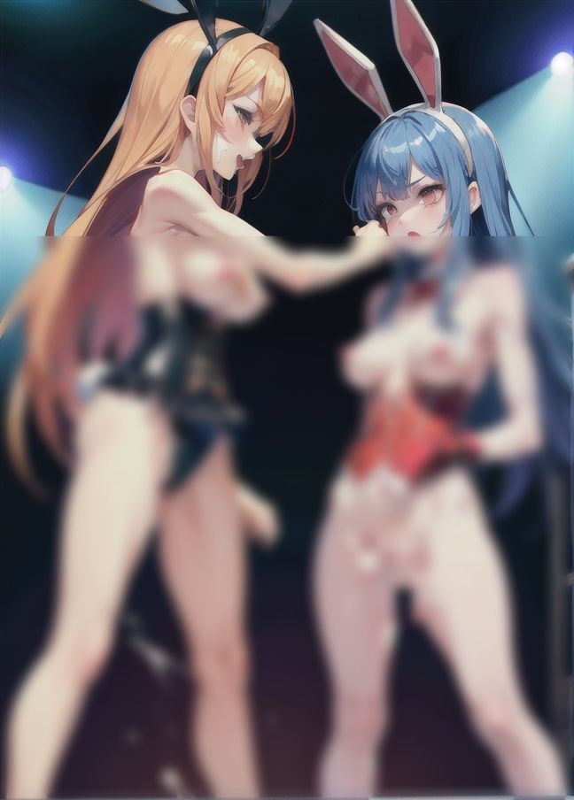 キャットファイト！「リングの上で闘うバニーガール」 サンプル6ページ目
