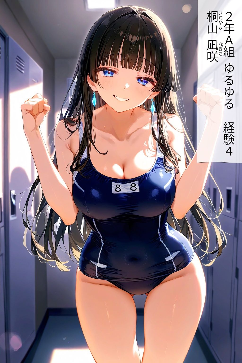 60キャラ スク水 即オチ2コマ サンプル6ページ目