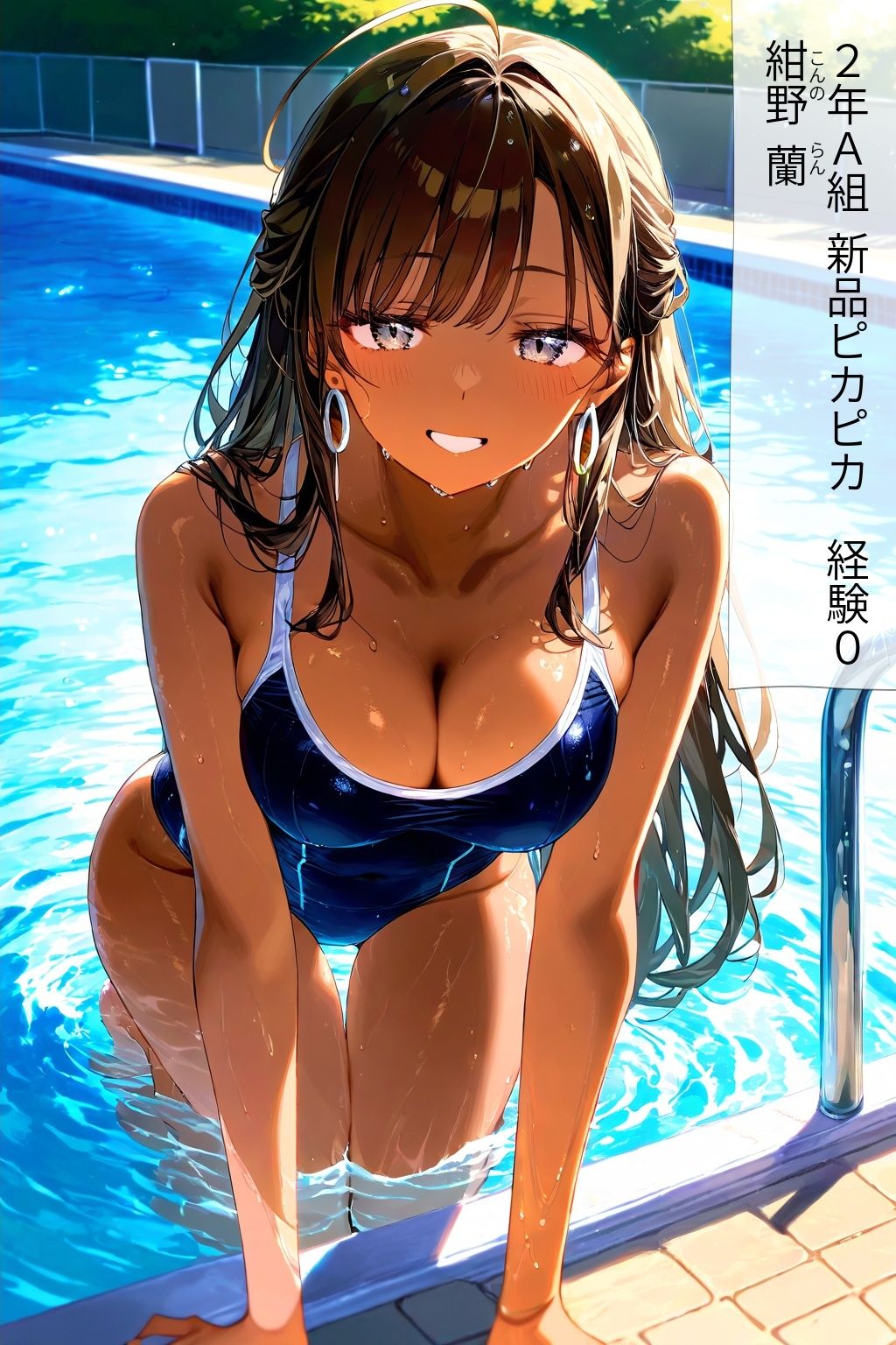 60キャラ スク水 即オチ2コマ サンプル8ページ目