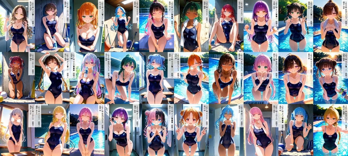 60キャラ スク水 即オチ2コマ サンプル10ページ目
