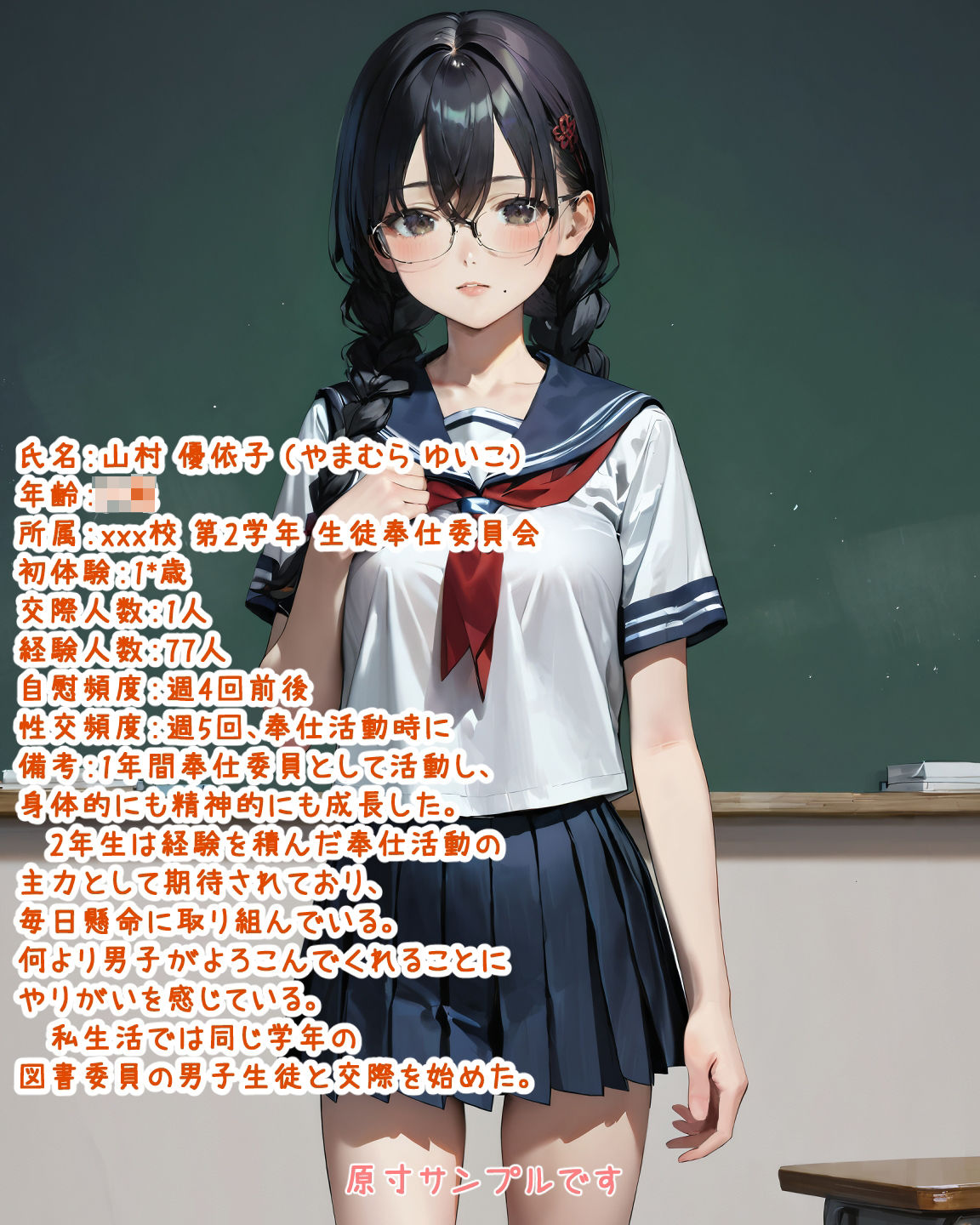 みんなの委員長 〜3年間の記録〜 サンプル3ページ目