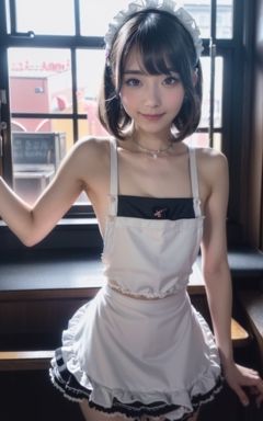 AIグラビア写真集5〜メイドコスプレ〜 サンプル1ページ目