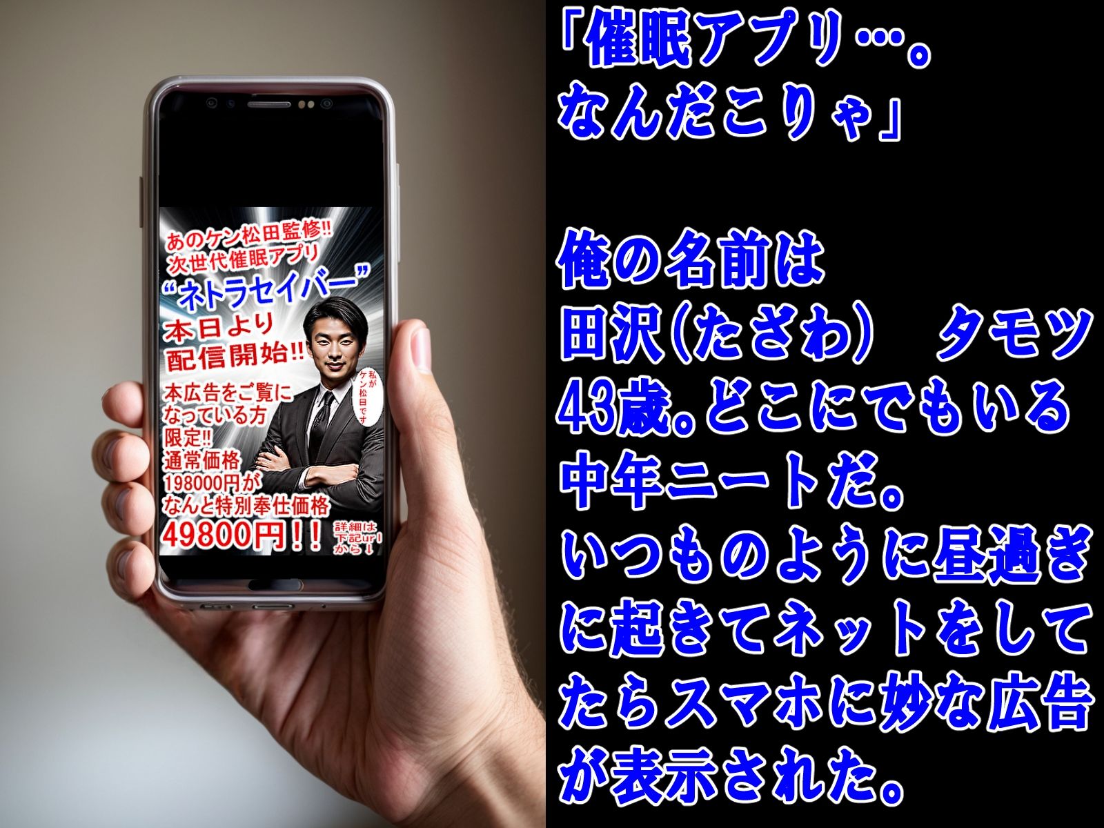 中年ニートが催●アプリを使って通りすがりの巨乳美人人妻に托卵して子供まで産ませた話 サンプル1ページ目