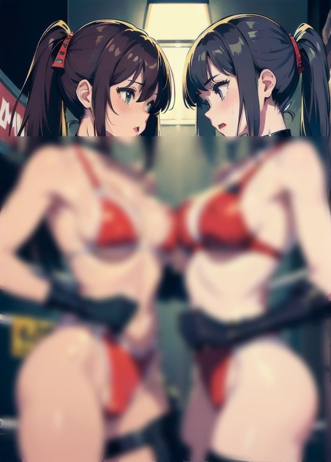 変態露出プロレス’勝つのが問題ではないどれだけ魅了してファンを獲得できるかが問題’ サンプル3ページ目