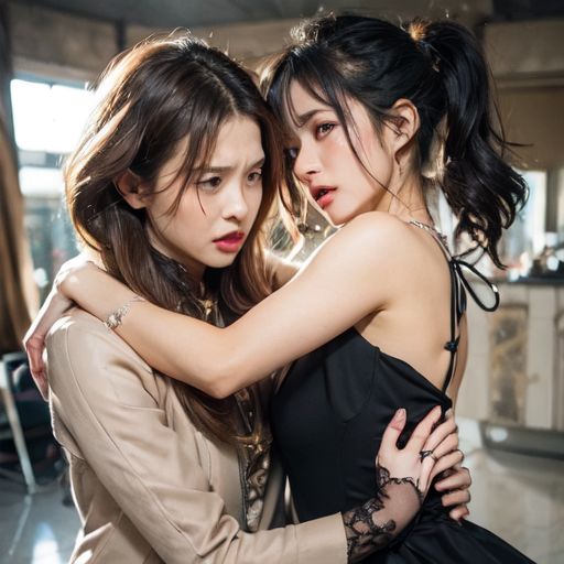 精細 美女ファイトクラブキャットファイトAI動画 Catfight5 サンプル1ページ目