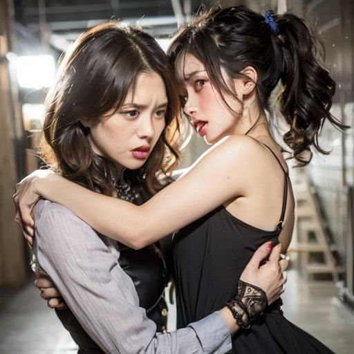 精細 美女ファイトクラブキャットファイトAI動画 Catfight5 サンプル3ページ目