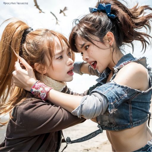 精細 美女ファイトクラブキャットファイトAI動画 Catfight5 サンプル4ページ目