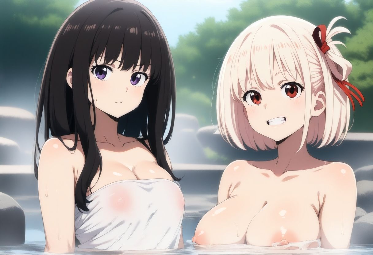 錦○千束＆井○上たきな 温泉エッチ サンプル3ページ目