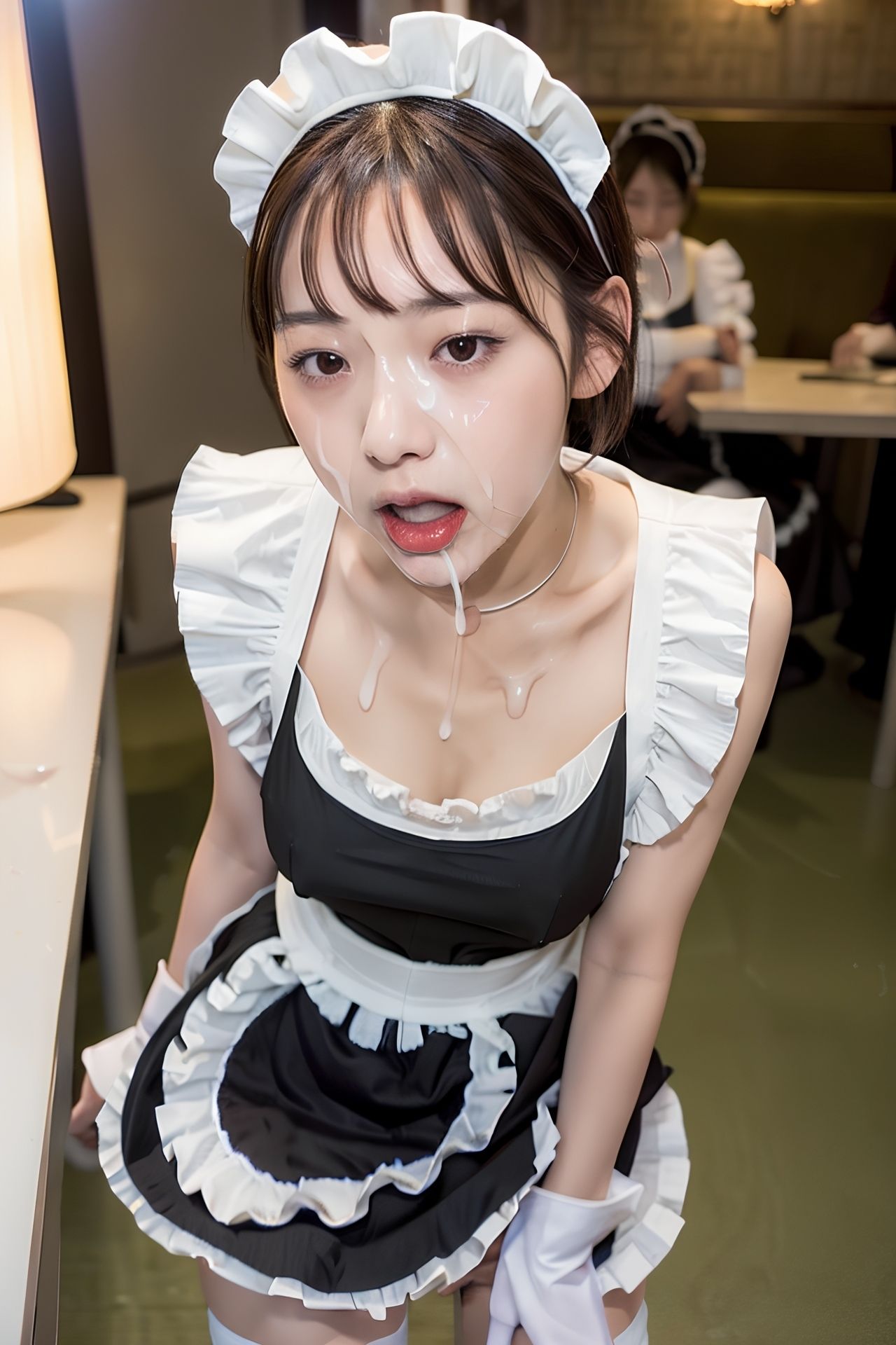メイドカフェ店員に いきなり！ぶっかけ 290p サンプル2ページ目