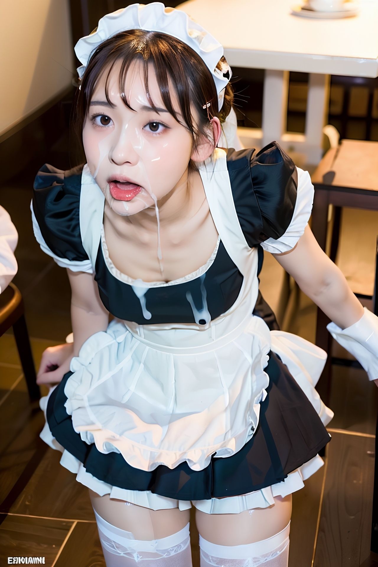 メイドカフェ店員に いきなり！ぶっかけ 290p サンプル6ページ目