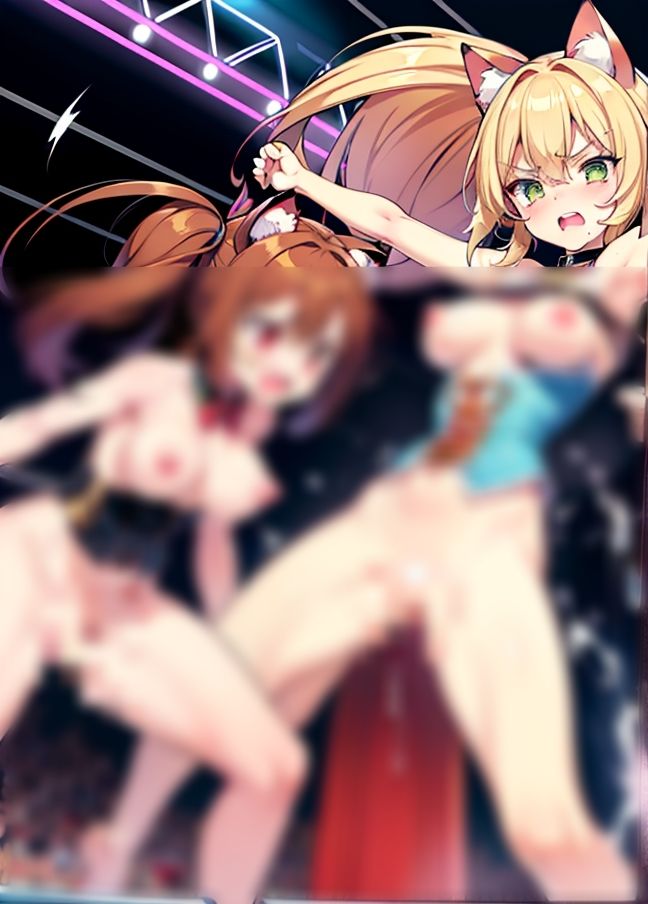 ネコミミ！ケモノミミ！女同士のバトル発生中！ サンプル3ページ目
