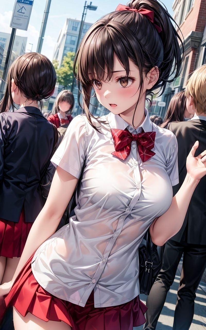 グラビア＆裏画像 JKアイドル 南野なな 赤制服バージョン サンプル2ページ目