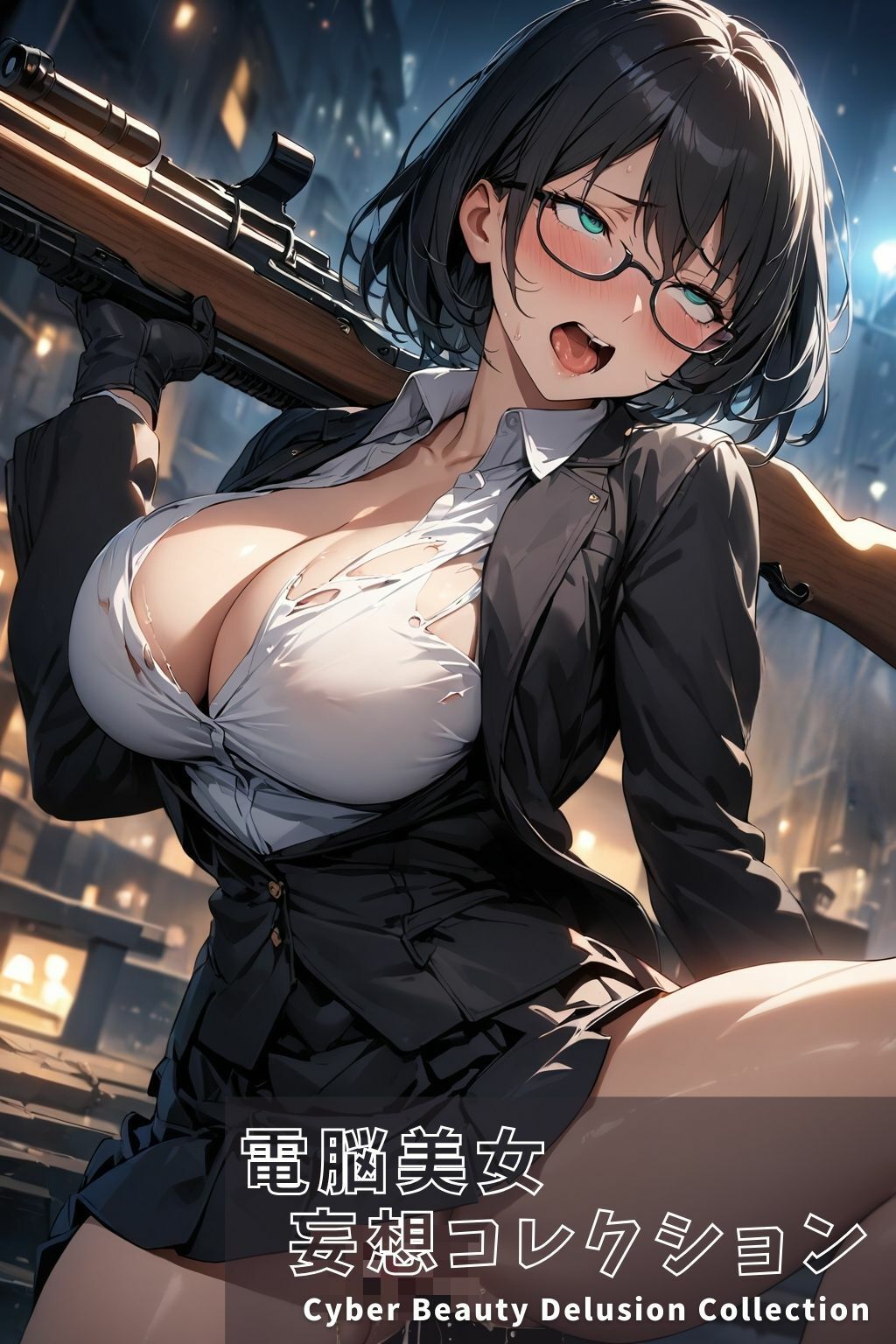 電脳美女妄想コレクション＃004 女性スナイパーの危険な夜＃2 サンプル4ページ目