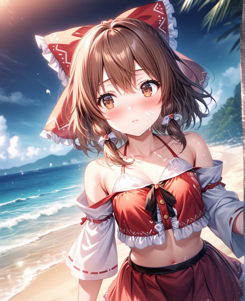 美少女〇〇まみれ・博麗霊夢（東方） サンプル1ページ目