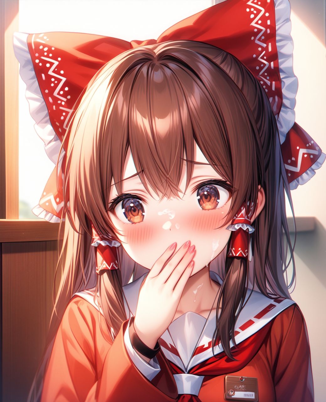 美少女〇〇まみれ・博麗霊夢（東方） サンプル2ページ目