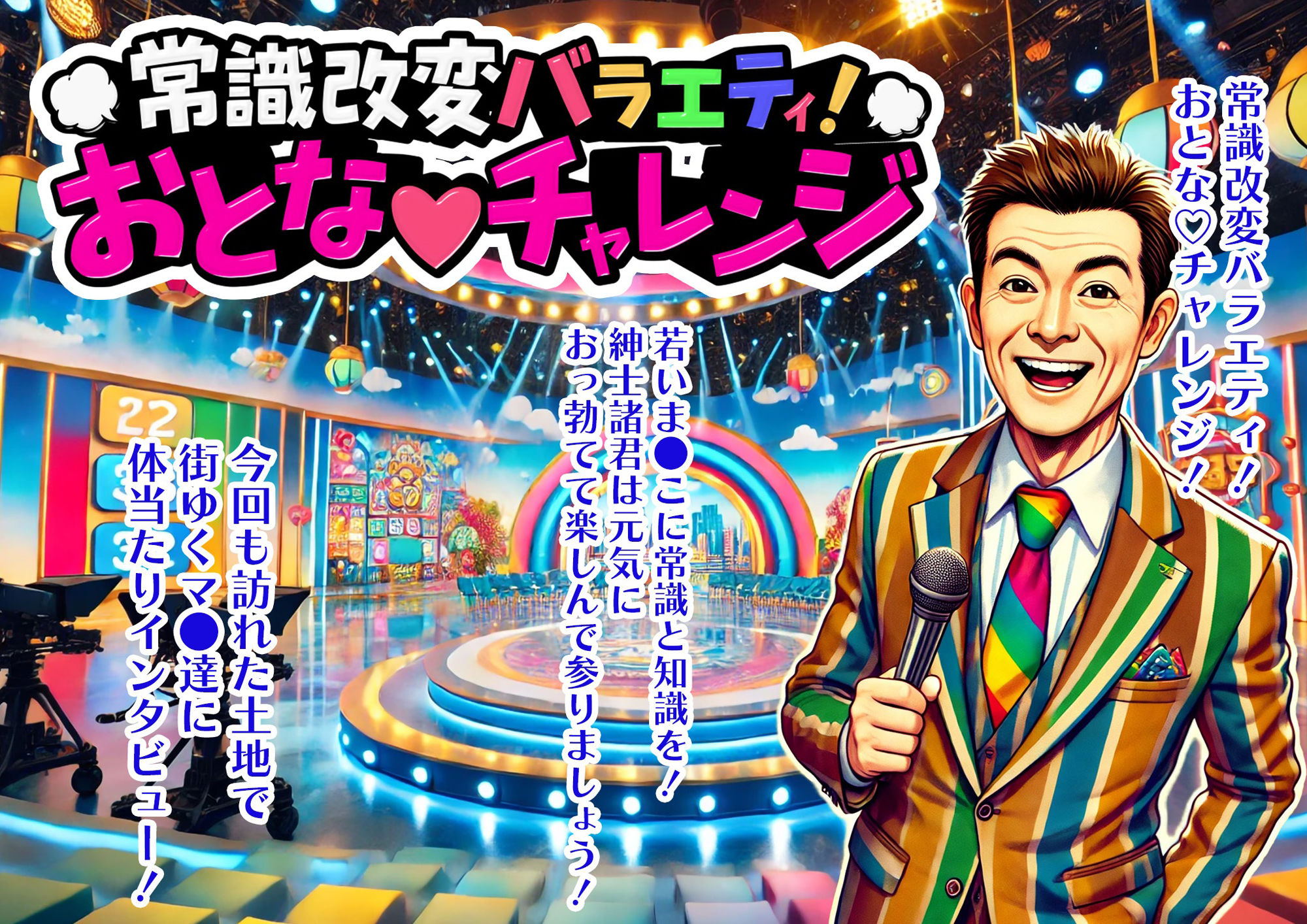 常識改変バラエティ！ おとなチャレンジ 〜街ゆく女性にチン凸インタビュー！〜 サンプル1ページ目