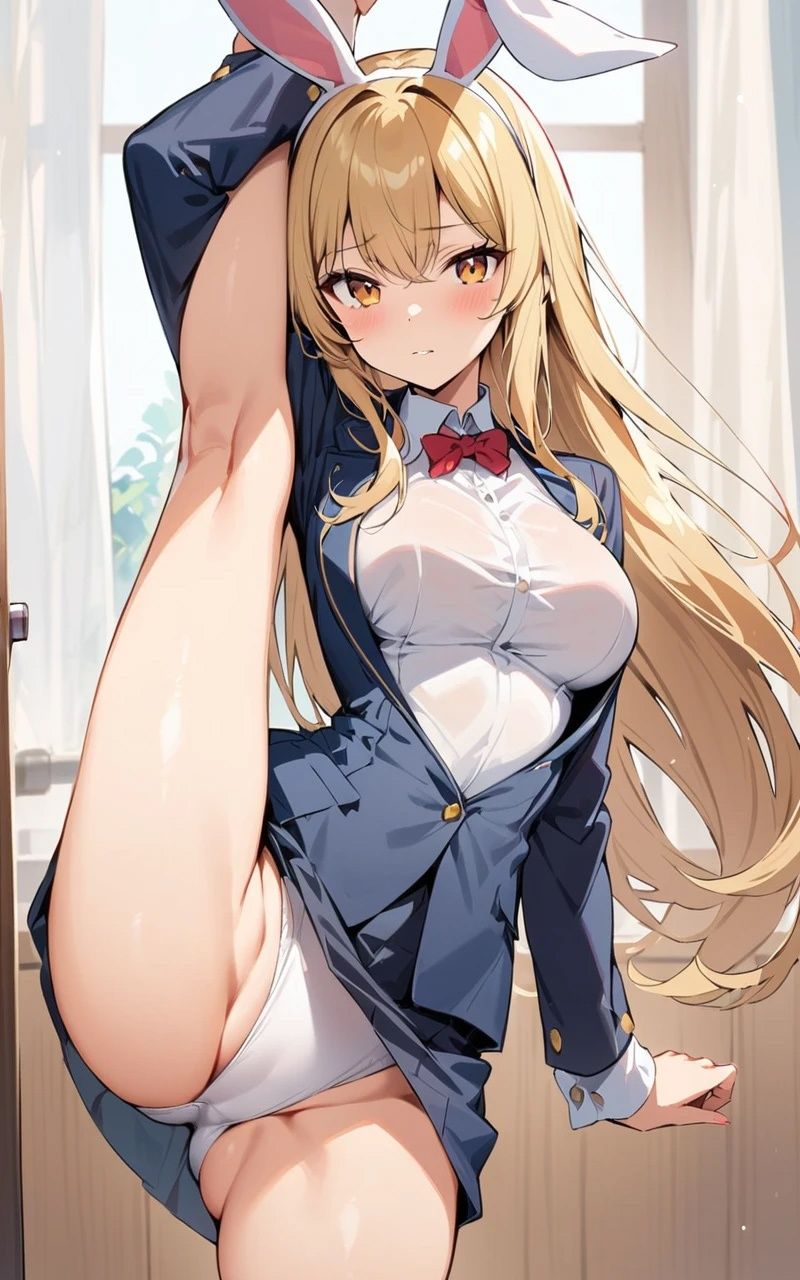 開脚美女【妄想イラスト美女図鑑vol.112】 サンプル2ページ目