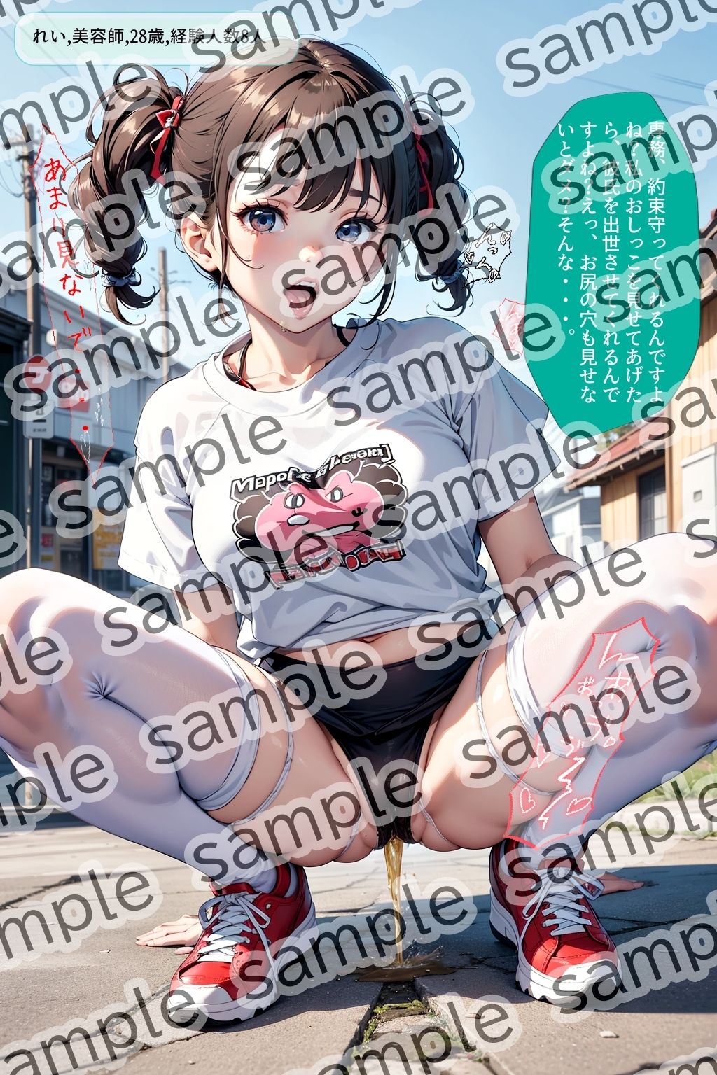 しゃがみ放尿美女【vol.2】 サンプル4ページ目