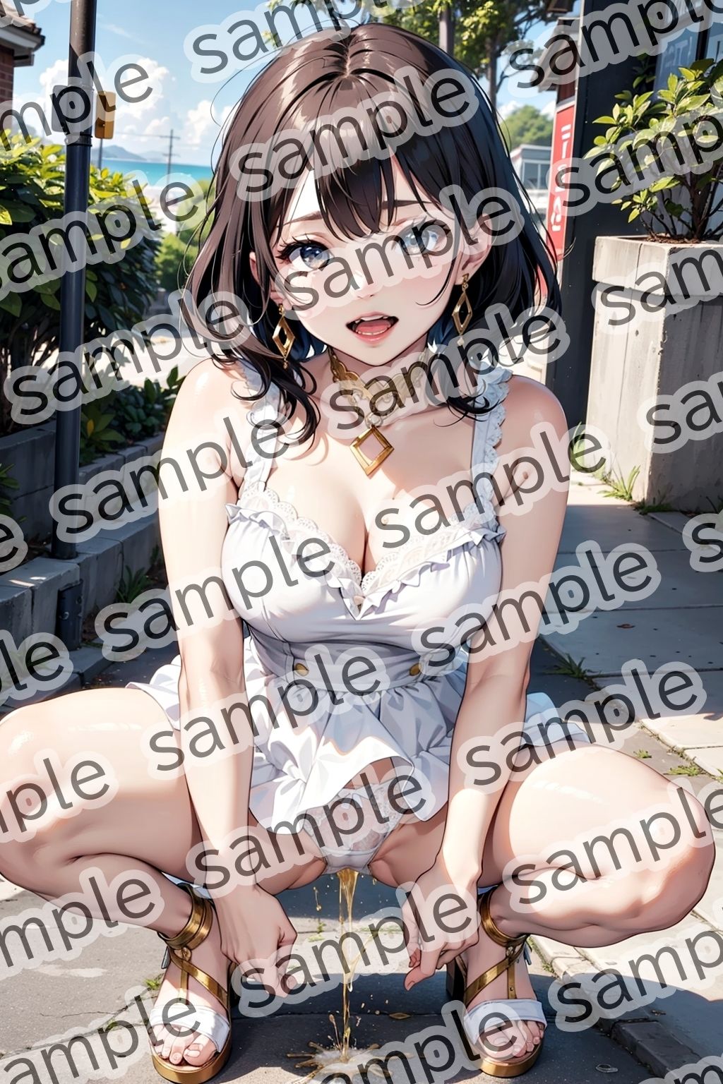 しゃがみ放尿美女【vol.2】 サンプル8ページ目