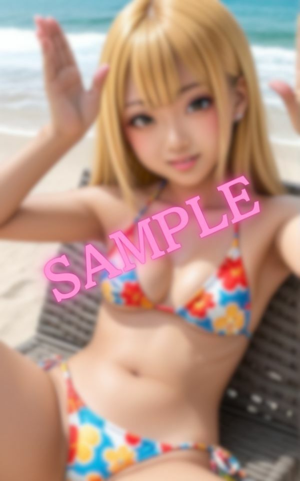水着のセフレと海デート！勃起がバレないかドキドキ… サンプル1ページ目