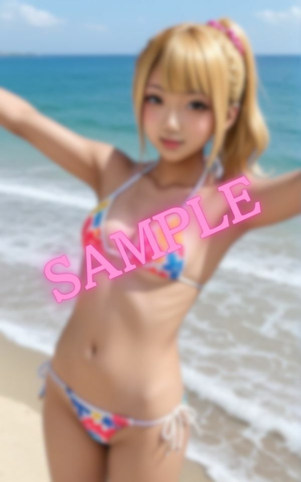 水着のセフレと海デート！勃起がバレないかドキドキ… サンプル2ページ目