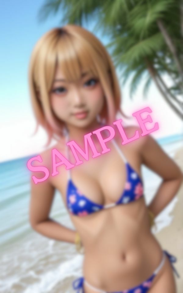 水着のセフレと海デート！勃起がバレないかドキドキ… サンプル9ページ目