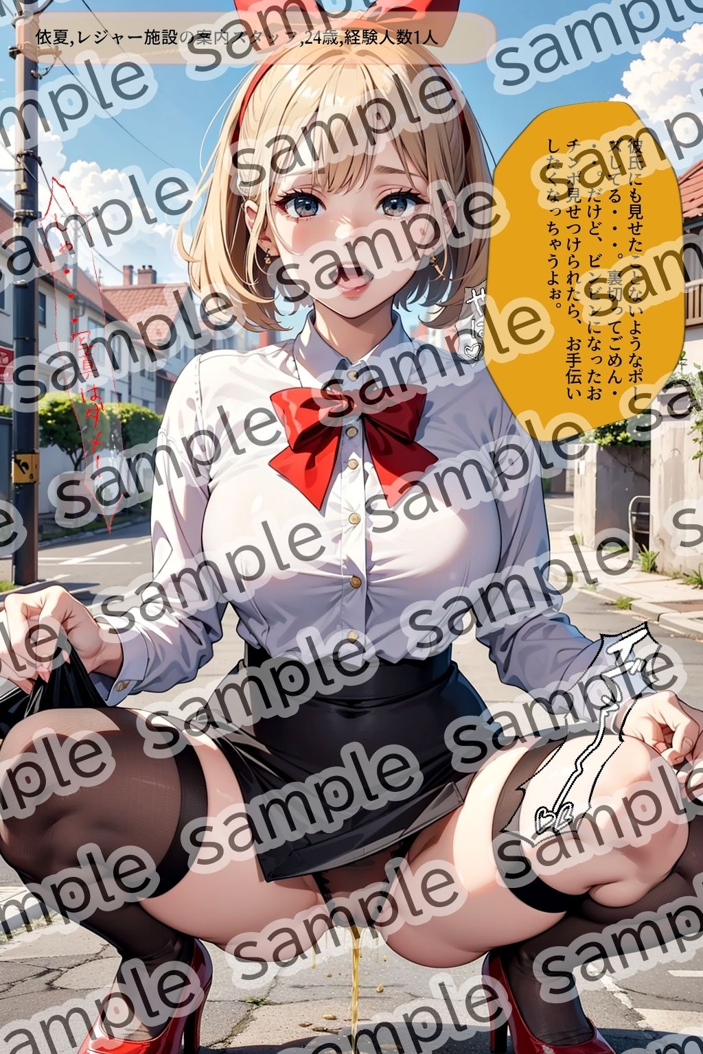 しゃがみ放尿美女【vol.3】 サンプル5ページ目