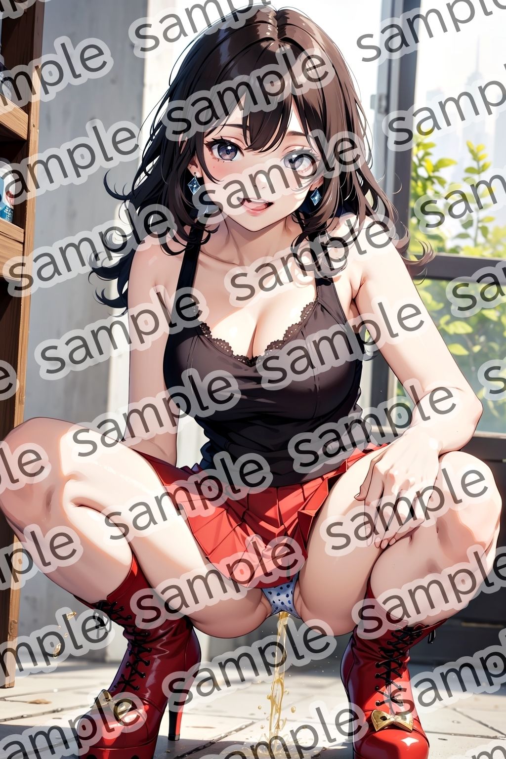 しゃがみ放尿美女【vol.3】 サンプル8ページ目