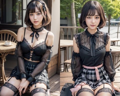 AIグラビア写真集17〜ぼくの彼女は地雷系・・・〜 サンプル2ページ目